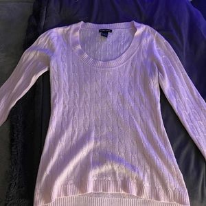 comfy casual long sleeve baby pink top from new york and company